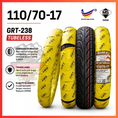 REMPIT 110/70-17 DIAMOND GRT TAYAR TUBELESS Tire Global Rubber GRT 238