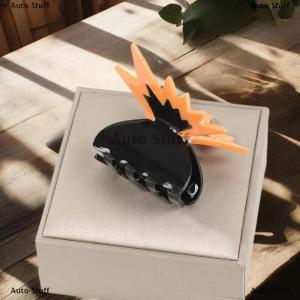[COD] Auto Stuff ที่หนีบผมรูปผีเสื้อแบบประกบทำจากอะคริลิคเกาหลีสำหรับเด็กผู้หญิงที่หนีบผมสีคมชัดหรูหราเครื่องประดับผมผู้หญิง