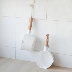 Japanese style water scoop water Dipper with Wooden Handle for Kitchen Garden Use (Tabo)
