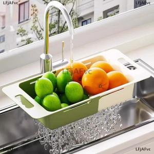 [COD] LFjAFvc Kitchen Scalable Over Sink Expandable Drain Basket Multifunctional Caddy Non Perforated Drain Holder