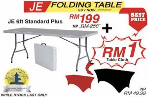 6ft Folding Table [JOO EAST] Heavy Duty