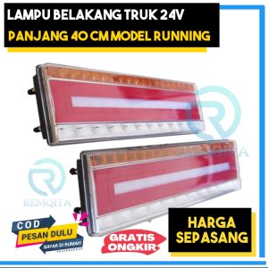 Stoplamp ORG khusus TRUK/BUS 24 Volt panjang 40cm (MERAH STOPLAMP) Stoplamp truk 24V panjang 40cm