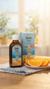 ORZAX Ocean Fish Oil Orange 150ml Liquid Kids Omega 3 EPA DHA IFOS 5 Star Brain Vision Immunity