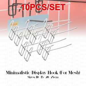 5cm/10cm/15cm/20cm 10PCS Thicken Black Mesh Hooks Screen Hooks Stainless For Hanging Display