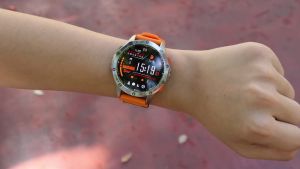 LIGE New Smart Watch Men LED Flashlight Compass Watch 530mAh Battery Sport Fitness Bracelet Bluetooth Call AMOLED Smartwatch