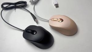 (HD1)T-WOLF Thunder Wolf V2 Wired mouse for business and office use simple pink design suitable for girls universal macaron gaming mouse