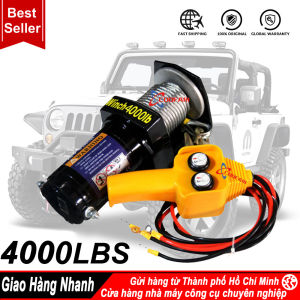 Tời Điện 12V 4500LBS - Lực Kéo 1590KG Siêu Khỏe - Cứu Hộ Ô Tô & Off-Road - Chống Nước IP67