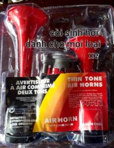 CÒI SINH HƠI - CÒI TẠO HƠI 12V 24v KÈM MÔ TƠ CHO XE CHỈ CẦN ẮC QUY I( có video tets còi )