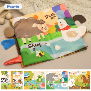 Baby Shine Buku Kain Anak Lucu / Soft Book Tails 3D / Mainan Bayi Softbook / Buku Bantal Edukasi Bayi