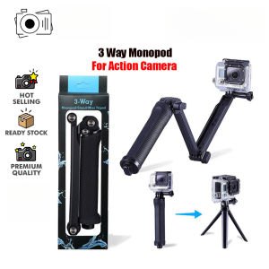 Foto Phone 3 Way Monopod Grip Arm Monopod Foldable 3 Way Grip Waterproof Monopod Selfie Stick Vblog Monopod for Action Camera Smart Phone
