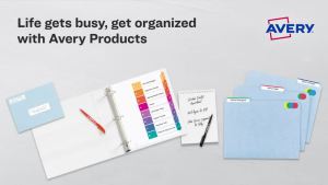Avery Big Tab Printable Large White Label Dividers with Easy Peel 5 Tabs 4 Sets (14438)
