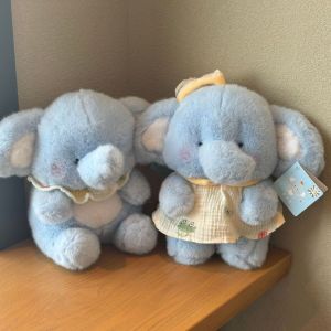 CARING PETS PP Cotton Elephant Plush Toy Soft Fluffy Huggable Animal Plush Toy Work Partner Doll Comfortable Elephant Wearing Plush Doll Home Decor