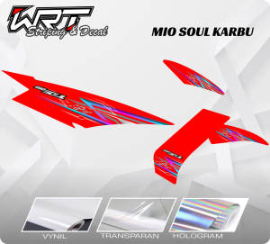 Striping Mio Soul Karbu Racing Rainbow
