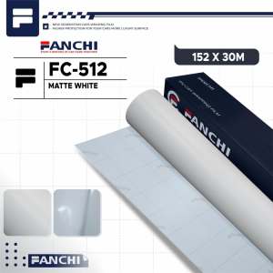 50Cm Sticker FANCHI FC512 Matte White Putih Doff / Meter
