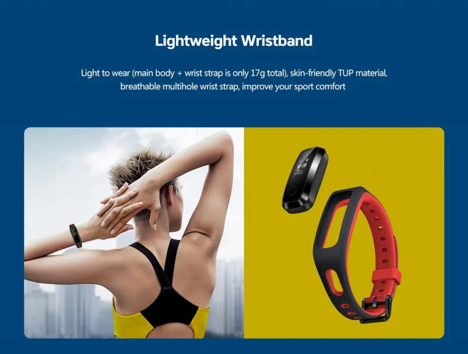 Huawei honor 4 smart bracelet for running fitness tracker clearance sports wristband