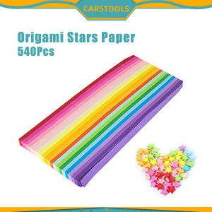 Isi 540 Kertas Origami Bintang 27 Warna Sheets Star Origami Paper Star Diy