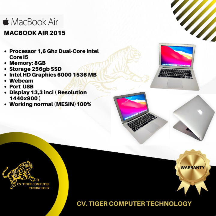 MACBOOK AIR 2015 RAM 8GB SSD 256GB