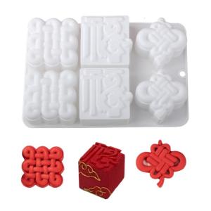 Multifuntional Silicone Cake Mold Chinese Styles Dessert Moulds Fondant Molds for Family Gatherings and Various Occasion