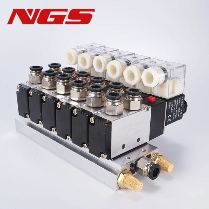 4V21008 2 Positions 5 Way 12V 24V 110v 220v 6 Pneumatic Solenoid Valve