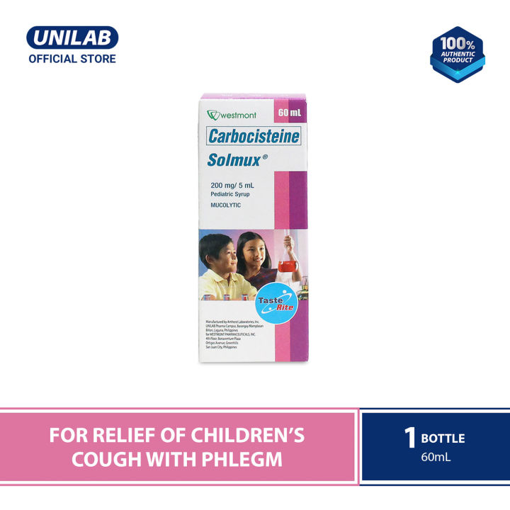 Solmux 200Mg 60mL Syrup For Relief Of Children's Cough With Phlegm