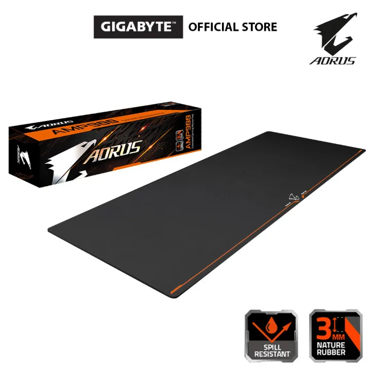 Gigabyte AORUS AMP900 Extended Gaming Mouse Pad 900mm x 360mm x 3mm Micro-pattern Fabric Smooth Glide MousePad