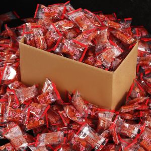 ขายส่งมีดใหญ่ Little ขนมเนื้อเผ็ด ขนมวัยเด็ก ความรู้สึกย้อนยุค เนื้อเผ็ดมังสวิรัติ บรรจุแยกชิ้น อาหารว่าง