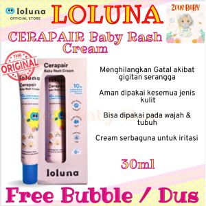Loluna Cerapair Baby Rash Cream 30ml / Krim anti ruam Popok Bayi