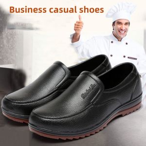 Mens Chef Shoes Food Service Restaurant Shoes Slip Resistant Oil Resistant Shoes For Kitchen Work Shoes