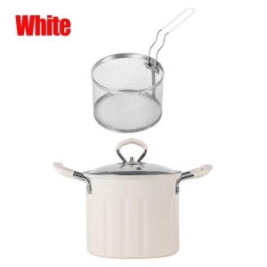【In Stock】 Deep Fryer Pot Easy to Clean with Basket Japanese Frying Pot for Camping Home Party Restaurant Dried 油炸锅 炸壶