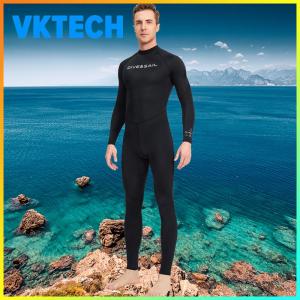 Men Diving Surfing Clothes Long Sleeve Sunscreen Diving Protection Clothes Cold Proof with Zipper Anti-scratch Breathable Water Sports Equipment