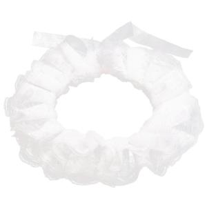 Renaissances Elizabethan Double Layer Ruffled Lace False Collar Vintage Neck Ruff Ties Up Detachable Chokers Shawl Wrap