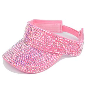 SKJK Simple Casual Luxury Empty Top Sports Cap Beach  Hats Baseball Caps Rhinestone Hats Women cap Korean Style Hats