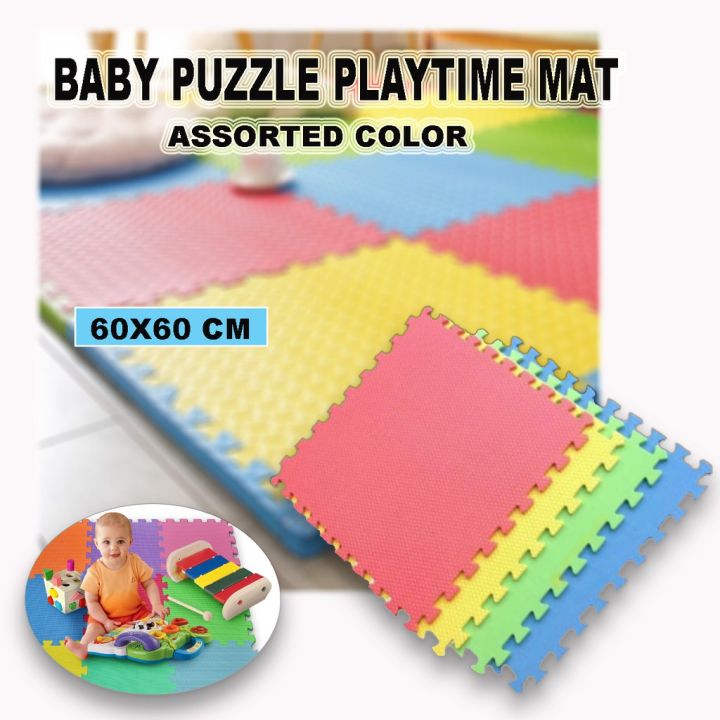 RDGT 4PCS 60x60 Puzzle Mat EVA Foam Baby Crawling Mat Tiles Floor Carpet  And Rubber Mat For Baby Lazada PH