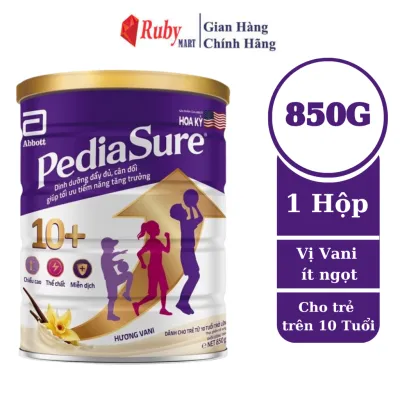 Sữa bột Pediasure 10+ Hương Vani 800g dành cho trẻ từ 10 tuổi trở lên