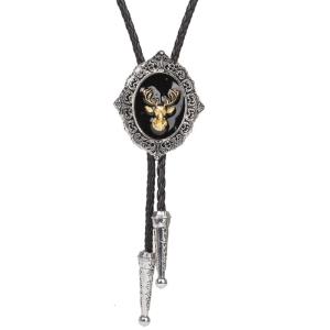 Cowboy Adjustable Bolo Tie for Halloween Carnivals Party Man Teens Shirt Sweater Costume Accessories Gentleman Tie