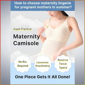 เสื้อกั๊กให้นม สงวนพื้นที่ให้นมเพิ่มขึ้น ลูกไม้พร้อมถ้วย ชุดพยาบาล การให้นมหลังคลอด สะดวกสบาย ผอมบาง