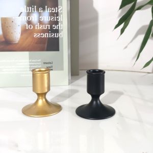 SJJL Table Centerpiece Taper Candlestick Holders Metal Gold Silver Desktop Candlestick Adornment Candle Holder Home Decoration