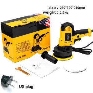 REAIM เครื่องขัดสีรถยนต์ ขนาด 5 นิ้ว ขัดสี ขัดเงารถยนต์ ขัดกระดาษทราย แถมฟรี! ผ้าขนแกะขัดสี ฟองน้ำขัดสี ครบชุด