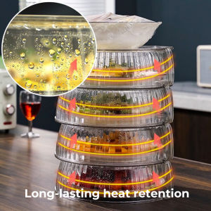 [SG]Insulated Transparent Food Cover Dust-proof Dish Cover Stackable Multi-functional Storage Basin