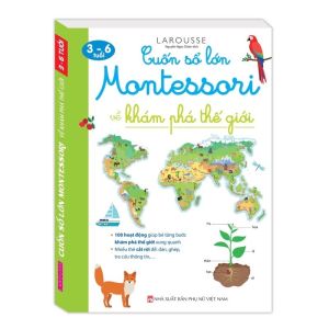 Cuốn sổ lớn Montessori - Sách hướng dẫn hoạt động phương pháp Mont chơi trên trang sách - Minh Thắng