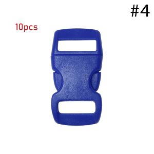 PERPE 4/10/50pcs Plastic Curved Paracord Bracelet Accessories Dog Collar Strap Webbing Outdoor Tool Side Release Buckle Camp Bag Parts