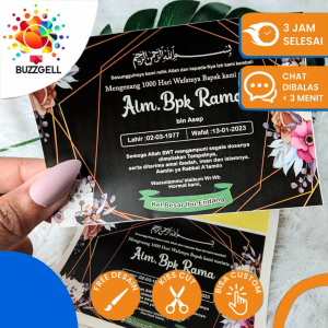 Stiker Tahlilan Pengajian Mengenang Wafatnya 40 100 1000 hari untuk Kotak Nasi dan Box Makanan