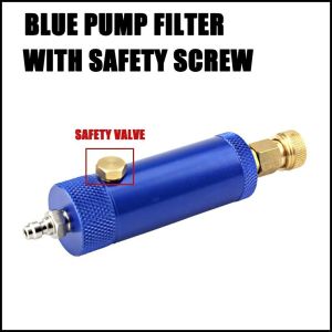 【24 Hour Shipping🚗✔️】PCP High Pressure Pump Filter with SAFETY VALVE M10x1 40Mpa Water-Oil Separator Air Filtering 8MM Quick Connector Car Motocycle Bike Bicycle Parts
