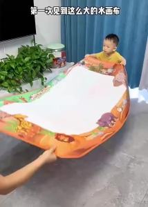 100x80CM Magic Water Drawing Mat Coloring Doodle With Reusable Magic Pens Montessori Painting Board Educational Toys Kids Gifts