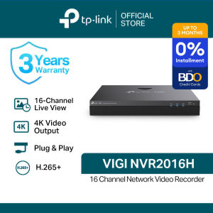 TP-Link Official Store | VIGI NVR2016H | Plug & Play 16 Channel Simultaneous Playback CCTV Security System NVR Network Video Recorder