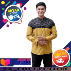 Baju Koko Pria Dewasa Lengan Panjang Abha Terbaru
