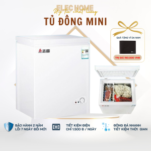 Tủ đông mini gia đình tiết kiệm điện dùng trữ sữa làm đá nội địa Trung nhập khẩu chính hãng.