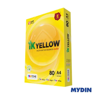 IK Yellow Copier Paper A4 (80gsm x 450s)