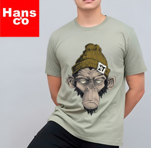 Kaos Pria Premium 3 Dimensi Tshirt 0blong Animasi Monkey Face Katun 24s 100% H099 By Hans & co