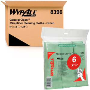 WypAll Microfibre General Reusable Cleaning Cloths 40 x 40cm (4 Bags) 24pack/carton